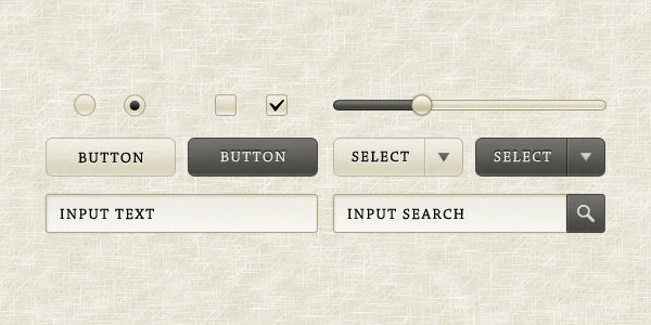 “Sepia” GUI Elements 