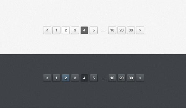 Light and Dark Pagination (PSD)