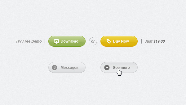 Rounded Psd Web UI Set 