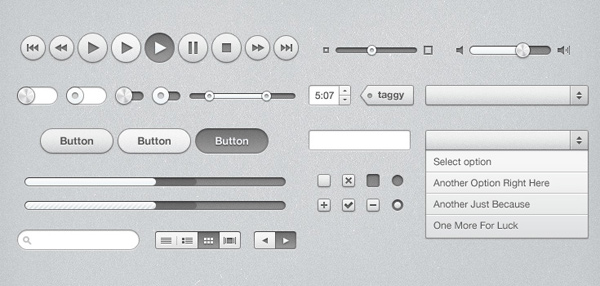 iTunes Inspired UI Kit (PSD)