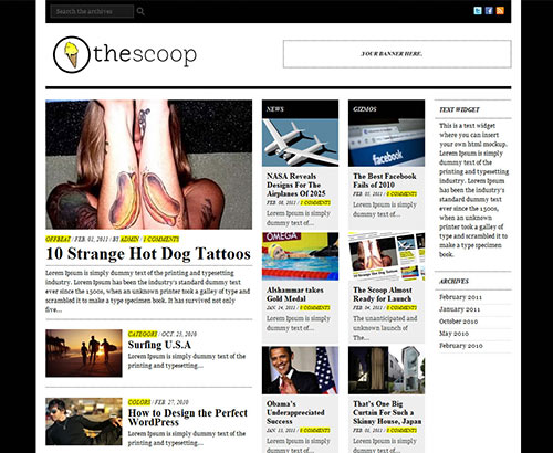 instantShift - New High-Quality Free WordPress Themes