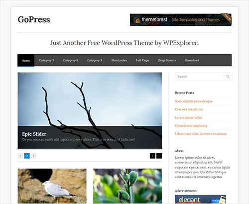instantShift - New High-Quality Free WordPress Themes