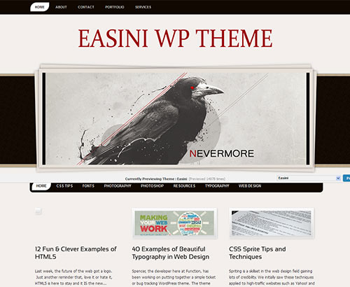 instantShift - New High-Quality Free WordPress Themes