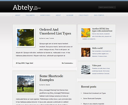 instantShift - New High-Quality Free WordPress Themes