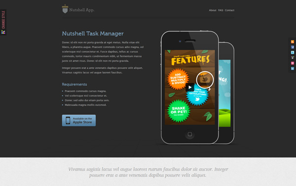 Nutshell App - HTML Mobile Application Template