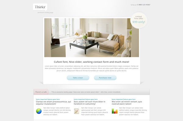 Thinkr Landing Page