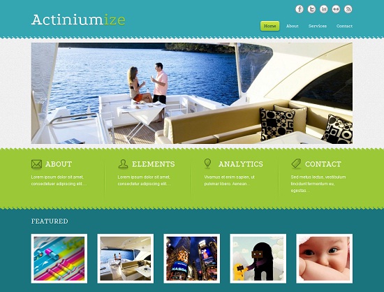 Actiniumize 35 Free and Professional looking WordPress Themes