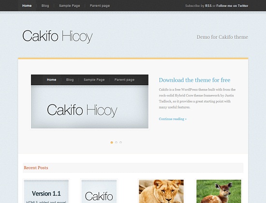 CakifoHicoy 35 Free and Professional looking WordPress Themes