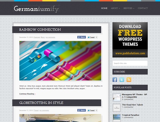 Germaniumify 35 Free and Professional looking WordPress Themes