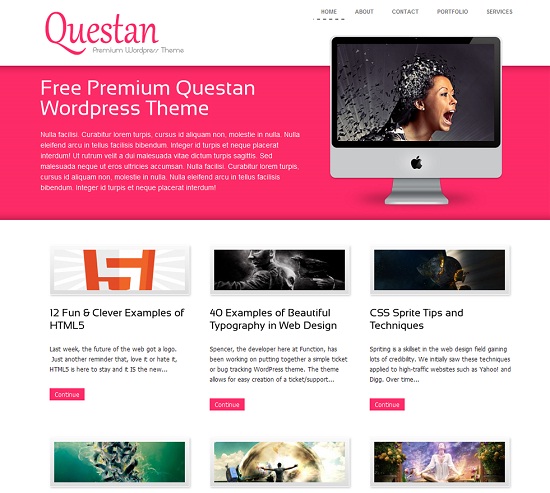 Questan 35 Free and Professional looking WordPress Themes