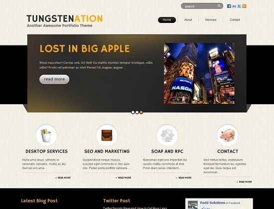 Tungstenation 35 Free and Professional looking WordPress Themes