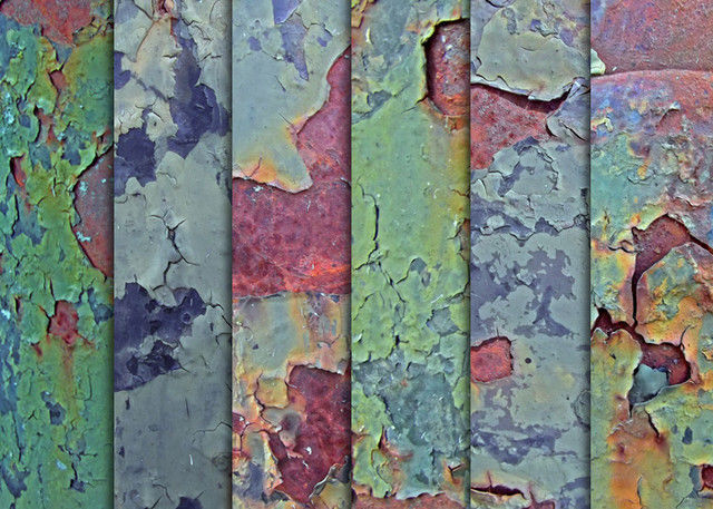 Grungy Green Chipping Paint Textures