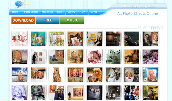 Online photo editing tool