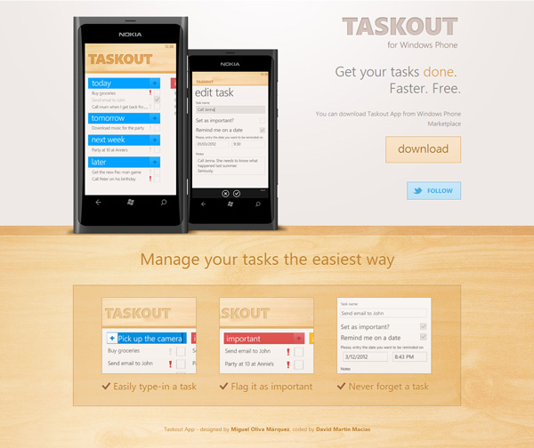 taskout 30+ Fresh and Popular Web Application Websites