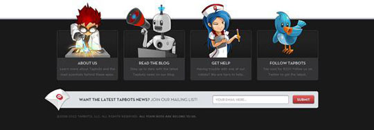 17.website footer design