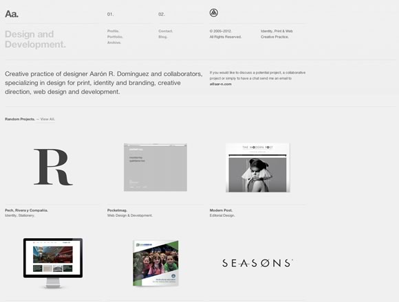 20 Examples of Minimal Style Navigation Menus in Web Design