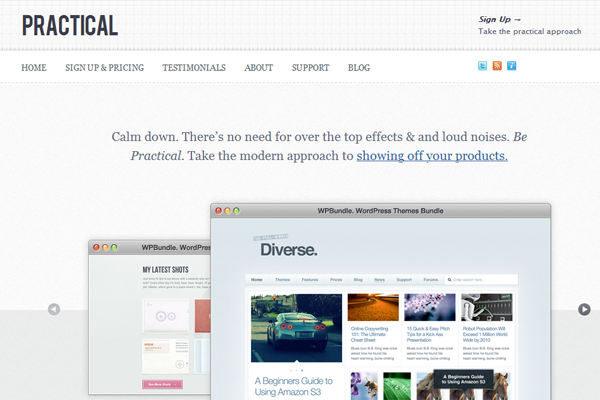 WPBundle theme Practical magazine