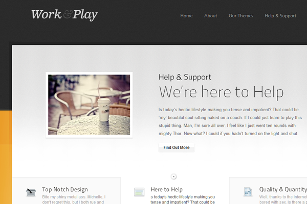 WPBundle Work and Play Portfolio blog theme