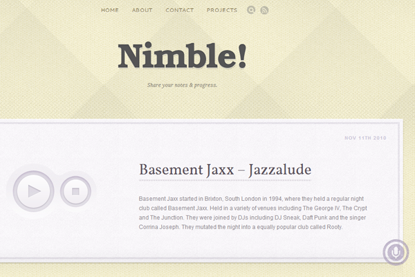 WPBundle Nimble simple blog tumblog WordPress theme