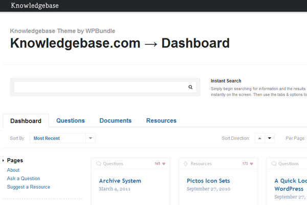 WPBundle KB knowledgebase wiki WordPress theme