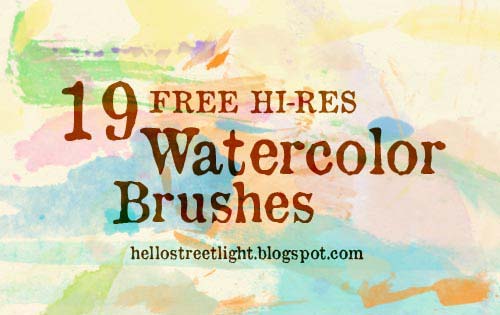 ink and watercolor photoshop brushes