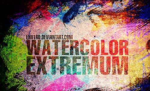 ink and watercolor photoshop brushes