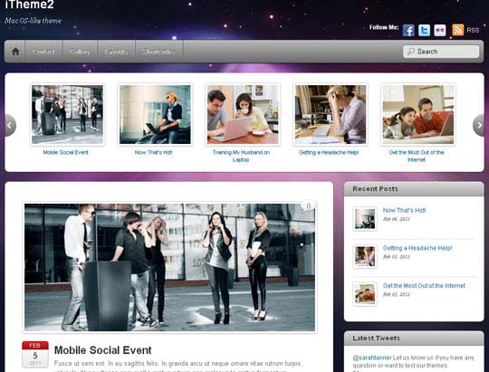 free wordpress themes 2012