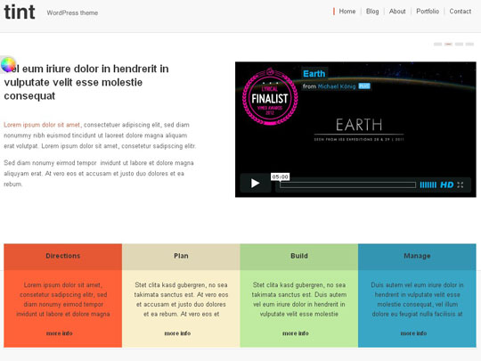 free wordpress themes 2012