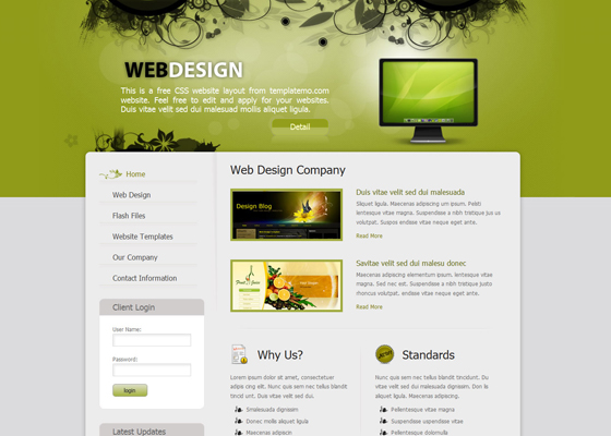 Free Psd Website templates