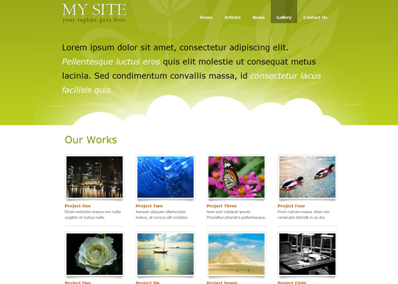 Free Psd Website templates