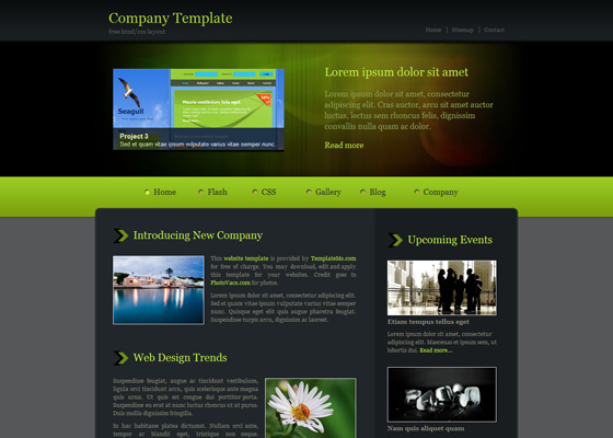 Free Psd Website templates