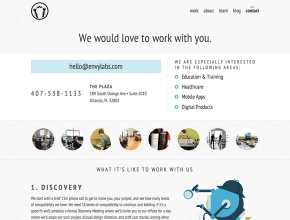 21 Inspiring Contact Pages