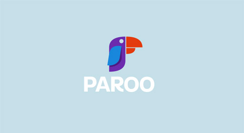 Paroo exotic travel agency logo design