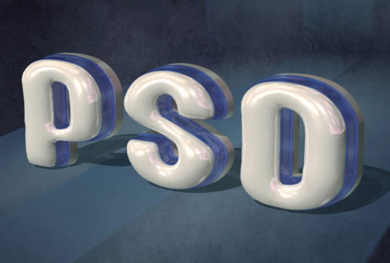 Create Glossy, Plastic, 3D Text in Photoshop CS5 Extended 