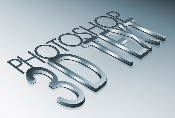 How to Create High Quality Metal 3D Text in Photoshop