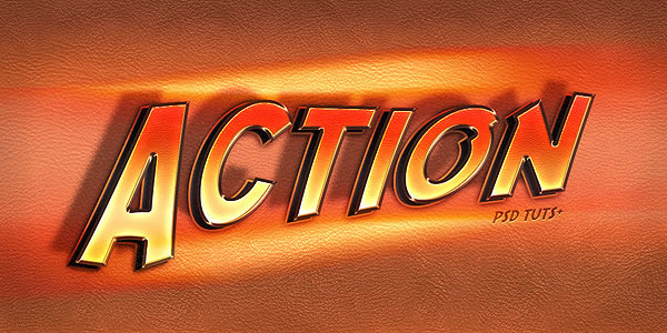 Quick Tip: Create an "Action" Text Effect in Photoshop 