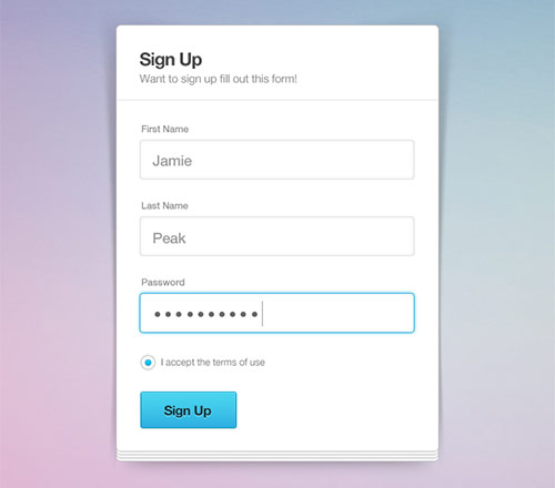 instantShift - Beautiful Free Sign-In and Sign-Up PSD Designs