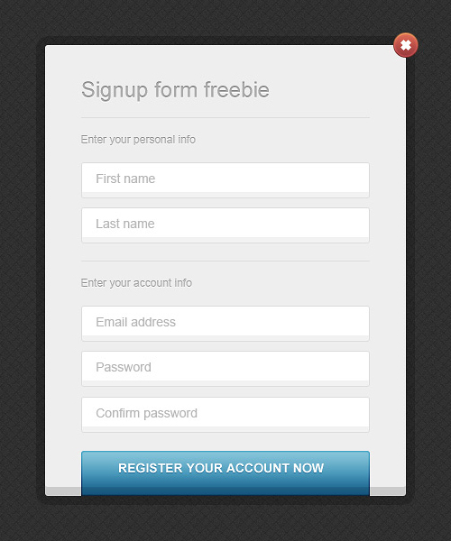 instantShift - Beautiful Free Sign-In and Sign-Up PSD Designs