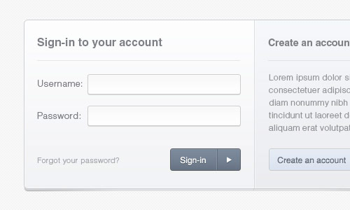 instantShift - Beautiful Free Sign-In and Sign-Up PSD Designs