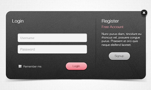 instantShift - Beautiful Free Sign-In and Sign-Up PSD Designs