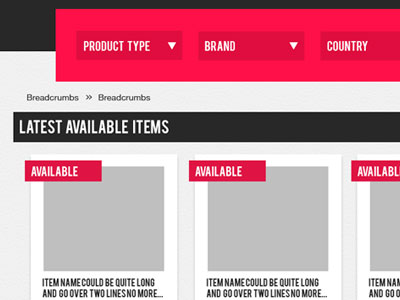 website list concepts blank template wireframe