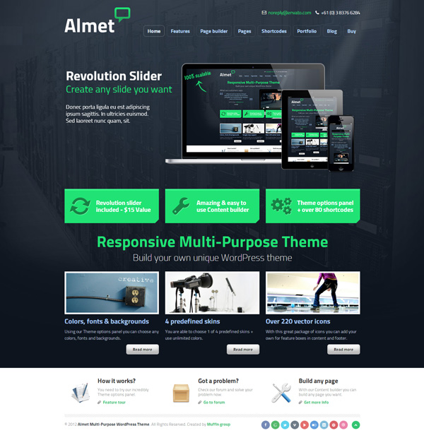 almet 25 Excellent Premium WordPress Themes of December 2012