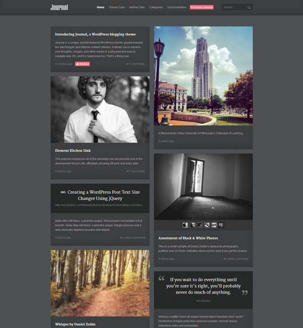 journal 25 Excellent Premium WordPress Themes of December 2012