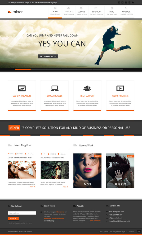 mixer 25 Excellent Premium WordPress Themes of December 2012