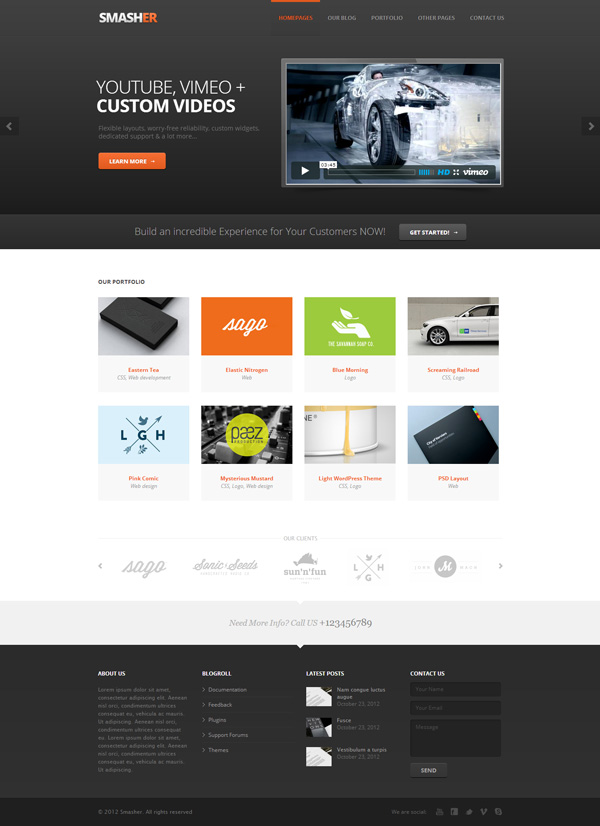 smasher 25 Excellent Premium WordPress Themes of December 2012