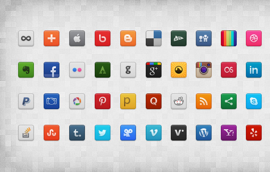 Social Media Icon Set 