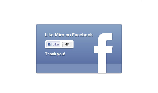 Facebook like UI for Miro (plus free resource)