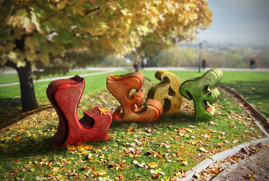 Create an Autumn-Themed 3D Text Effect With Photoshop CS6 Extended