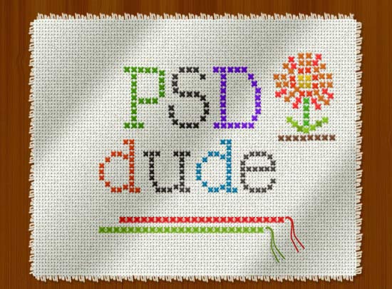 Create a Cross Stitch Effect in Photoshop