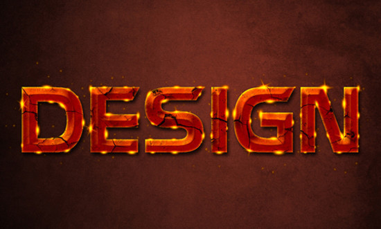 Glowing Rusty Text Effect